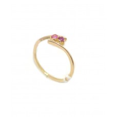 Ring Ruby 18kt Gold Yellow Natural 18 KT Vintage Stone Women Handmade Gift D194